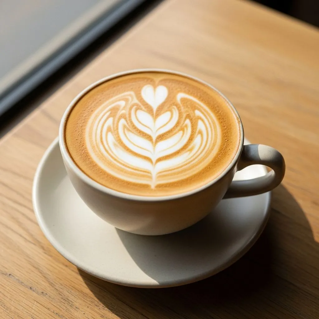 Cup with LATTE ART