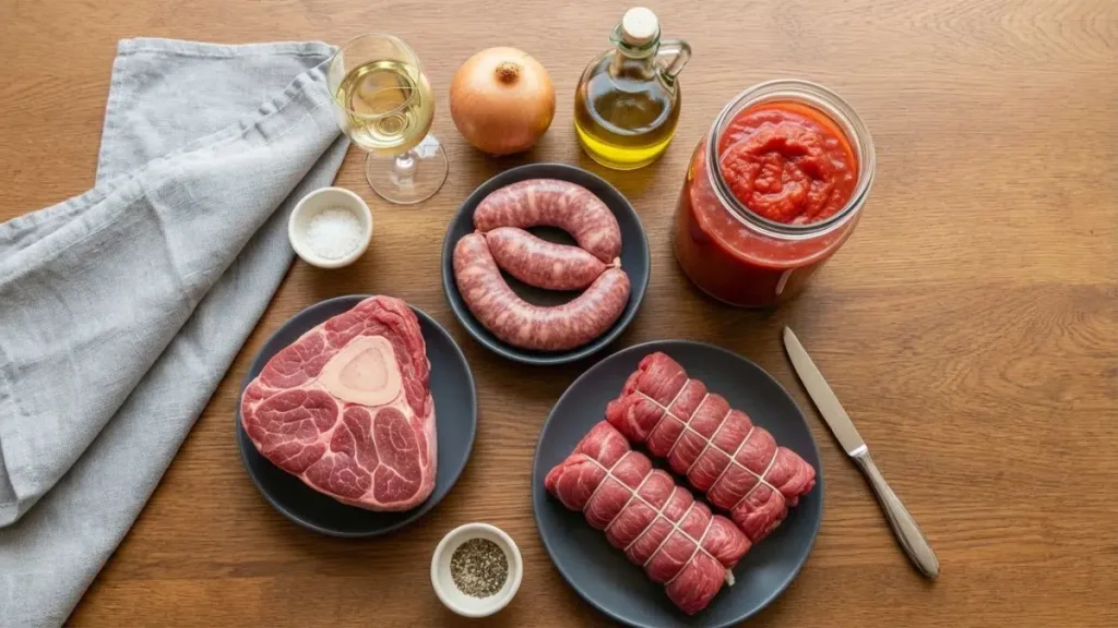 Neapolitan Ragu-ingredients