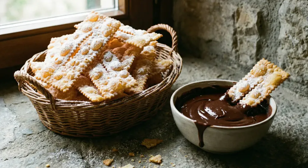 Carnival food in Naples Chiacchiere