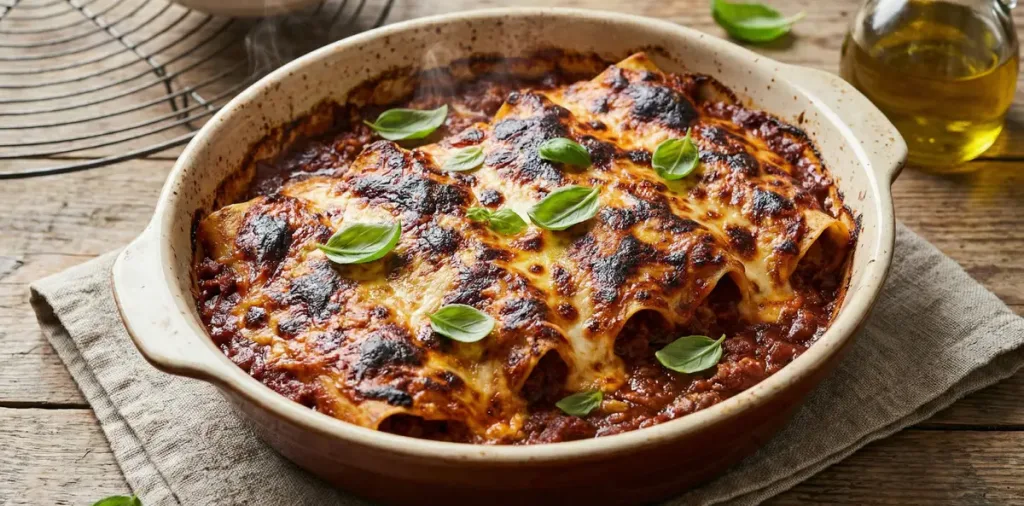 Carnival food in Naples Cannelloni alla Napoletana: